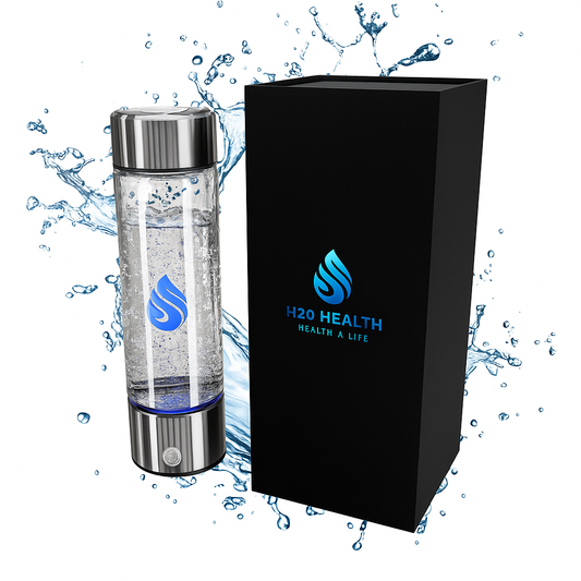 H20 Health® 550ML (CE,FCC,LFGB certified) Water Purifier SPE and PEM Water Ionizer Hydrogen Water Bottle Technology, Filtered Water - Perfect Water Purifier Bottle or Convenient Filtered Water Bottle